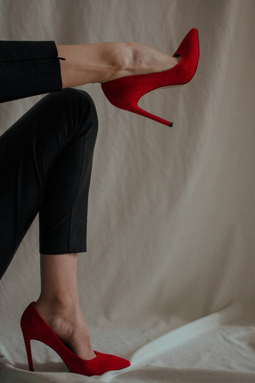 DuoHeels Stiletto Convertible heel in red